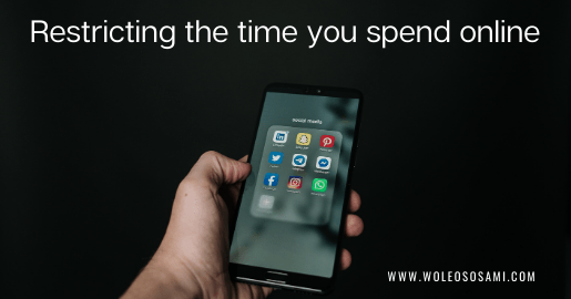 Restricting the time you spend online